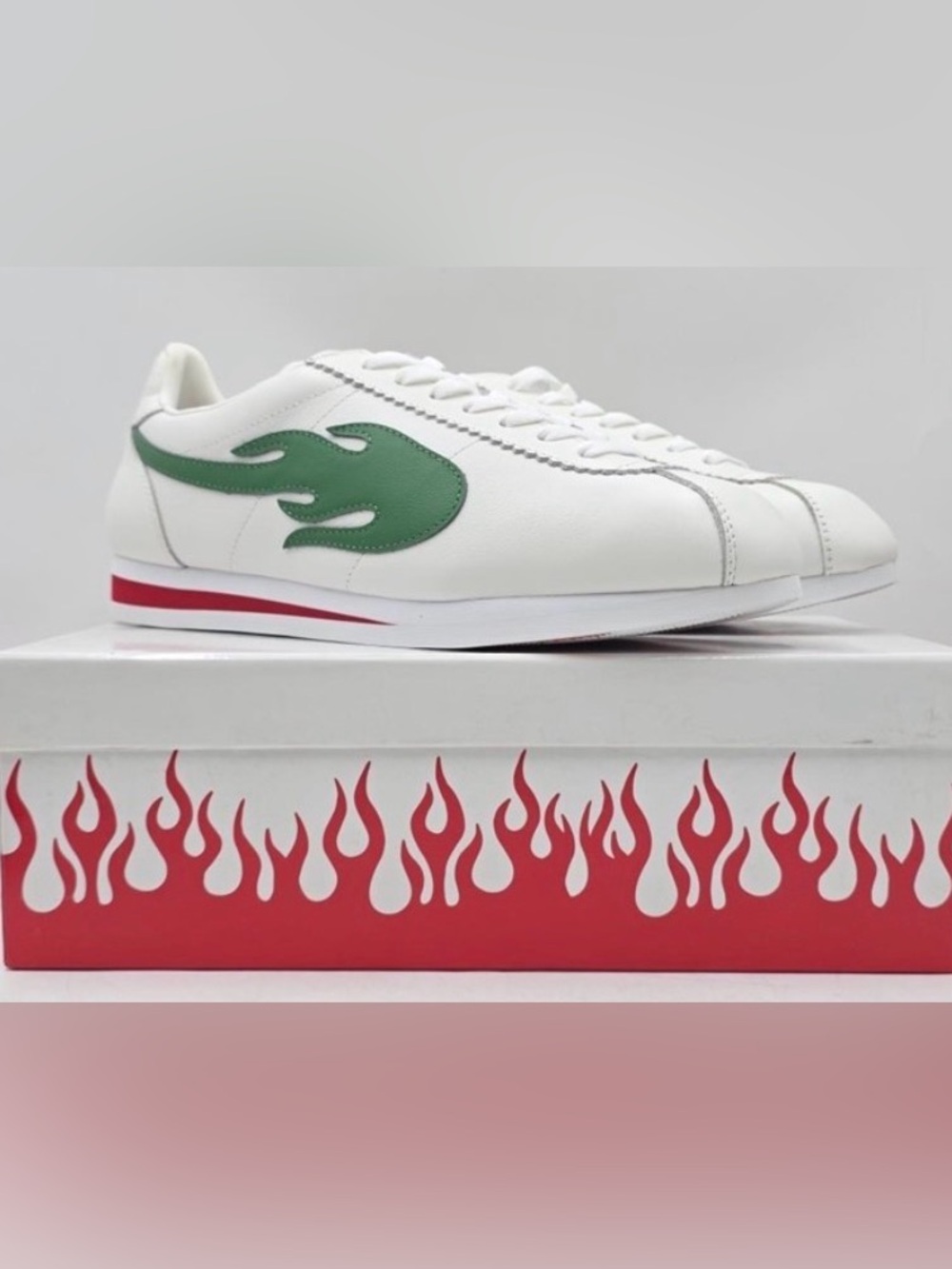 4Hunnid The Block Runner White/ Green size 13